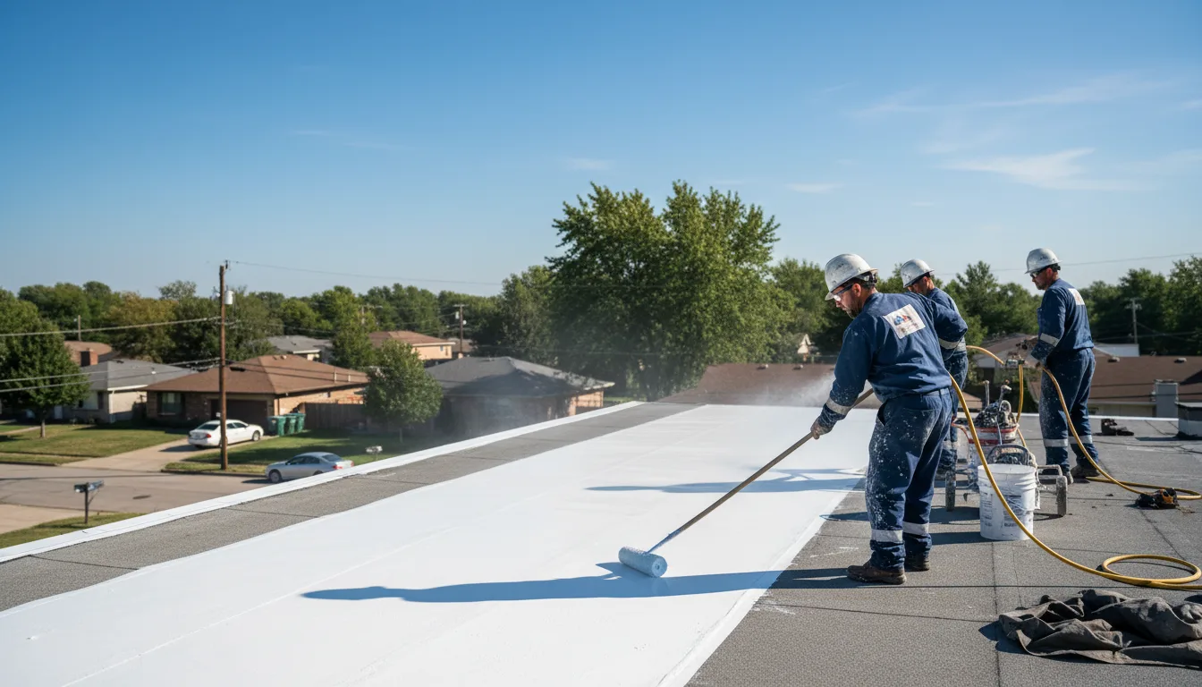 Commercial roof coating in Saint Benedict, LA near me